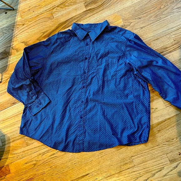 Haggar Other - Haggar men’s 4x button down dress shirt blue